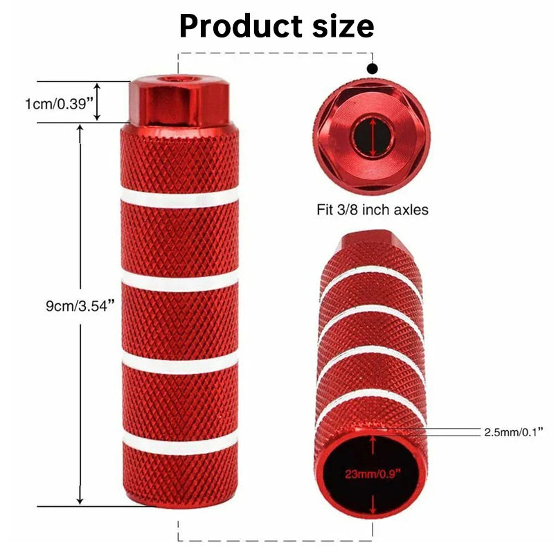 1 Pair Aluminum Alloy Anti - Skid BMX Bike Pegs