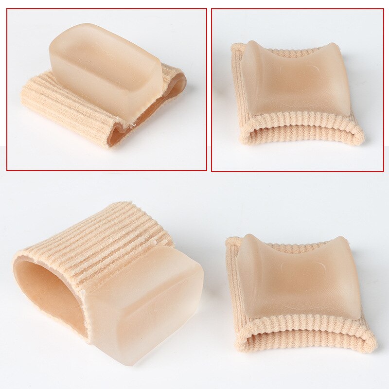 1 pair  Toe Separator Corrector Hallux Valgus Straightener Orthodontic Toe Braces Silicone Toe Foot Cover Care Tool