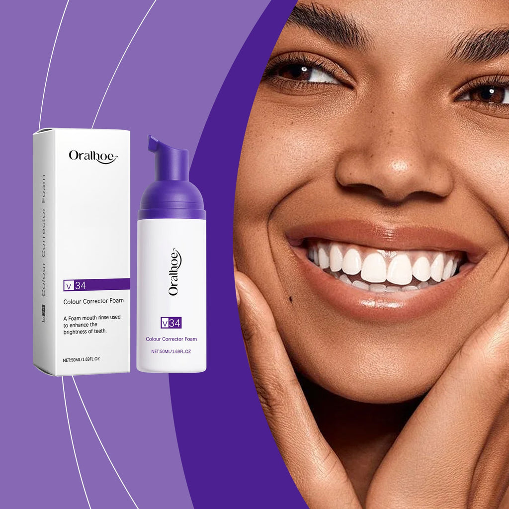 Purple Teeth Cleaning Mousse, Clean And Care For Teeth Oral Care Remove Stains And Gentle Teeth Cleaning Mousse