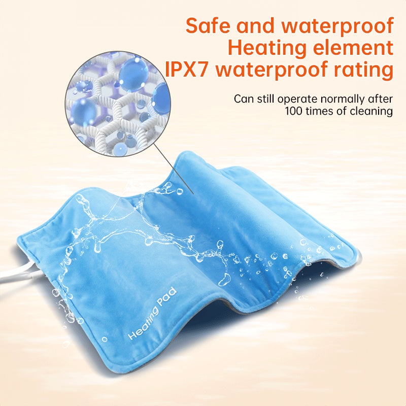 **5V USB grey heating pad (19.6x11.8") with 59" cable for cramps & back pain, works as mini heated blanket.**