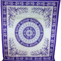 Purple Tigers And Elephants Mandala Tapestry Wall Art
