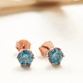 0.5-1ct D Color Moissanite Stud Earrings 925 Sterling Silver Gold Plated