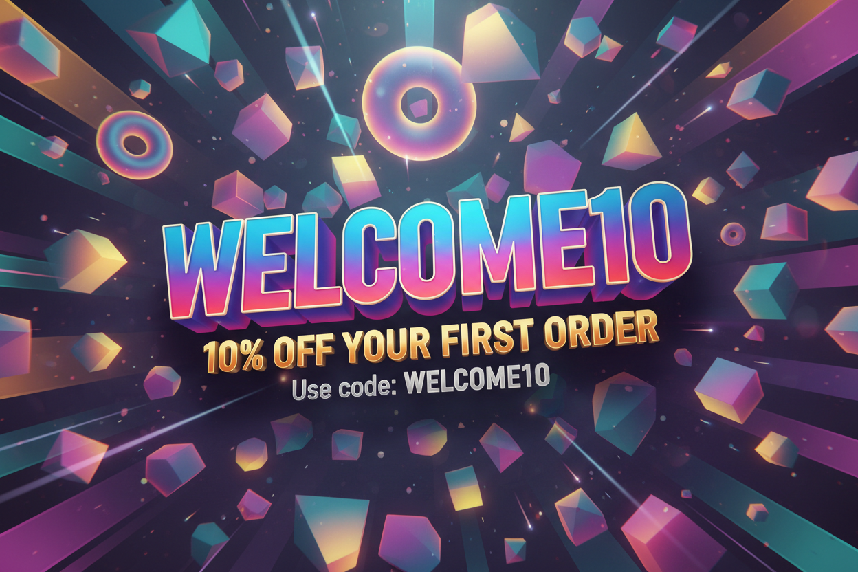 WELCOME10 3D Banner